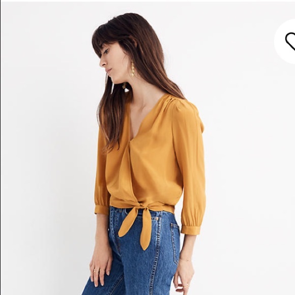 Madewell Tops - Silk wrap top